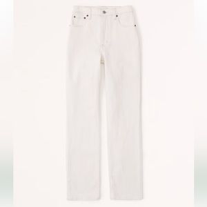 Abercrombie Ultra High Rise 90s Straight Jean White Size 27 / 4